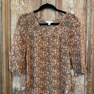 LC Lauren Conrad Multicolor Textured Top